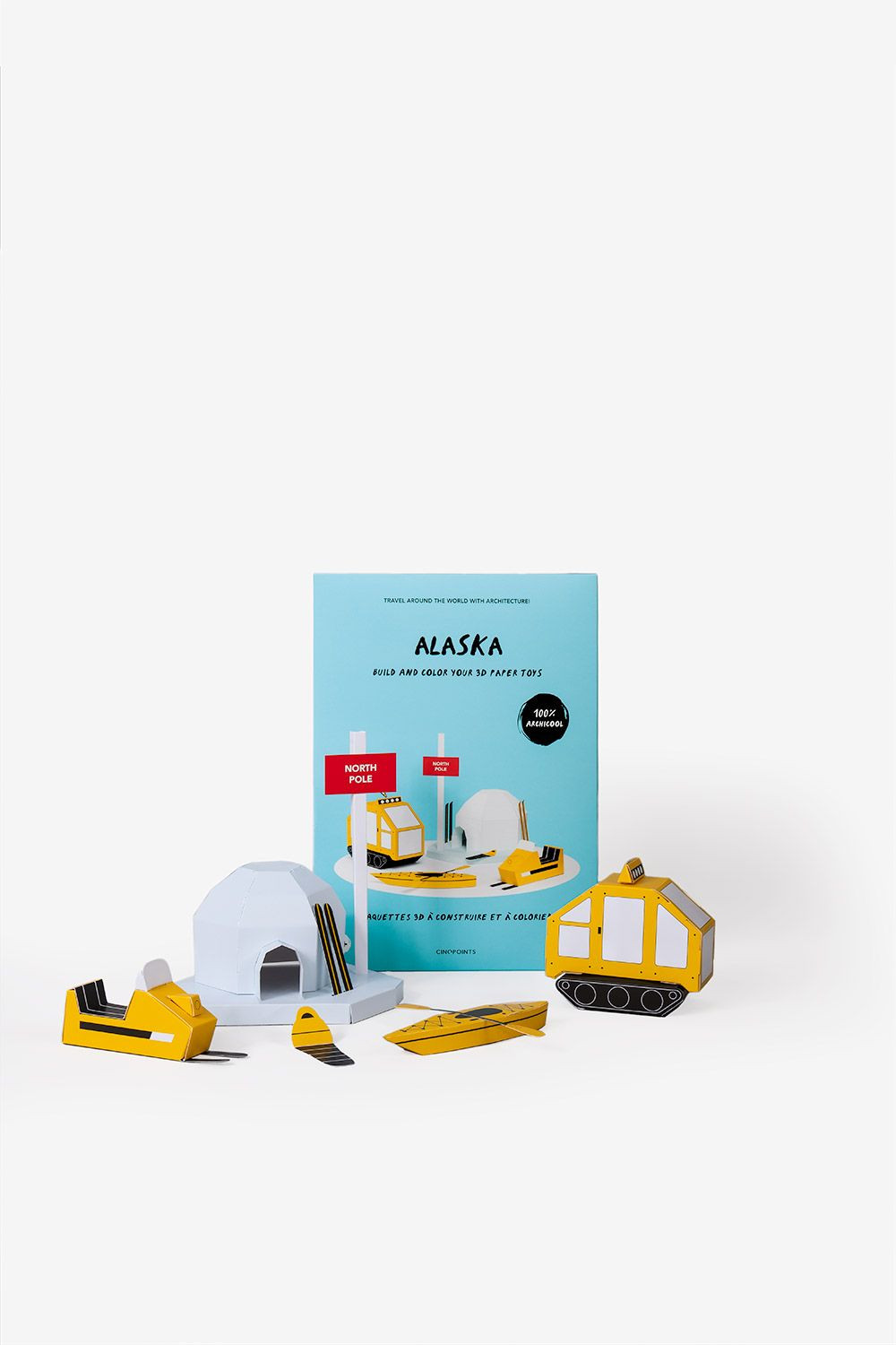 Buy Papercraft 3d - Alaska Paper Building Kit | Diy Creative Kids Craft ...