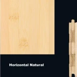 Natural horizontal bamboo flooring
