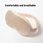 Custom Sublimation Private Label Sleepmask Purple Rose Gold Soft Silk Satin sleeping eye masks travel eye mask with pou