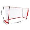 High Quality Portable Folding 12*6FT Football Soccer Doors Gate Goal Net Post And Soccer Training Practice Net equipmen