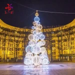 Outdoor Artificial Multi Color Spherical Christmas Tree Light