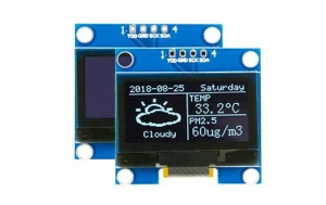 4 PIN I2C IIC SSD 1306 128x64 1.3'' OLED Display With Board