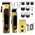 Import Super Luxury Men's Professional Hair Clippers Set 3-Piece Cordless Electric Shaver LED Display Lights Zero-Spacing Hair from USA