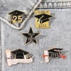 Graduation season cap Metal paint brooch Souvenir Student Gift Accessories Decorative badge