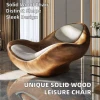 Unique Shaped Solid Wood Leisure Chair for Home Hotel