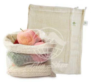 Cotton bags with drawstring