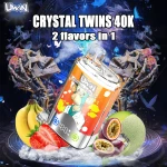 Uwin Crystal Twins 40000 Puffs Strawberry Banana Love 66 Rechargeable Vape Canada Global Best Wholesale Price