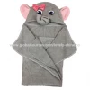 100% bamboo material baby hooded towel with different size and design