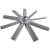 Import 10" ~ 71" diameter casting machined axial flow fan aluminum impeller from China