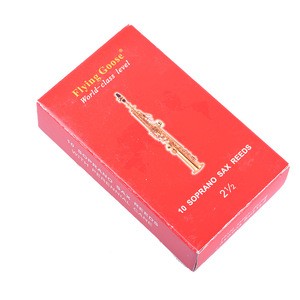 10 Pcs/ Box Soprano Sax Phragmites Reeds With Perennial Cane  Whistle Woodwind Instrument Part Accessories