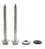 #10 x 1-1/2 Hex Washer Head Metal Roofing Screws, Self Tapping Wood Screws with EPDM Washer