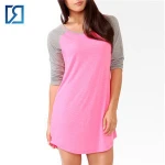 100% Cotton Women Sleep Night Shirt Fashion Wholesale Nightshirts