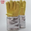 1000 degree radiation protection gloves on metal casting