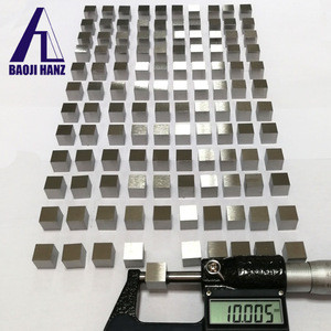 10*10*10mm Polished Surface 99.95% Pure Tungsten Cube Price for Weighting
