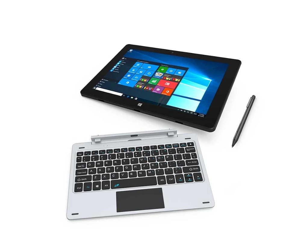 10.1inch 2 in 1 Detachable keyboard Netbook computer z8350 IPS Laptop Win 10 mini Tablet PC