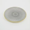 10.5 inch pad printing custom design ceramic dinner plate