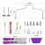 Import 106 pcs Cake Decorating Kit With Rotating Turntable Stand, Icing Piping Tips Pastry Bags, Icing Spatula Smoother from China