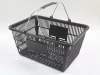 10L-22L supermarket shopping basket, metal handle, portable shopping basket plastic basket