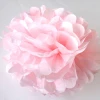10&quot; Tissue Hanging Paper Pom-poms Flower Ball Wedding Party Outdoor Decoration(PINK)