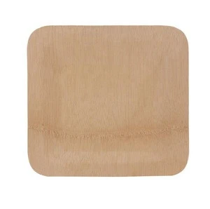 10&quot;,3.5&quot;,7&quot;,8&quot;,9&quot;, Square Disposable bamboo dinner dishes plates- 25 Pack - Eco-Friendly, Biodegradable &amp; Compostable