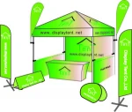 10x10ft aluminum folding pop up promotional trade show tent custom canopy tent