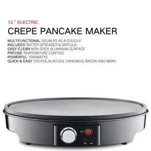 12 inch diameter   Hot Plate Electric Crepe Pancake Maker