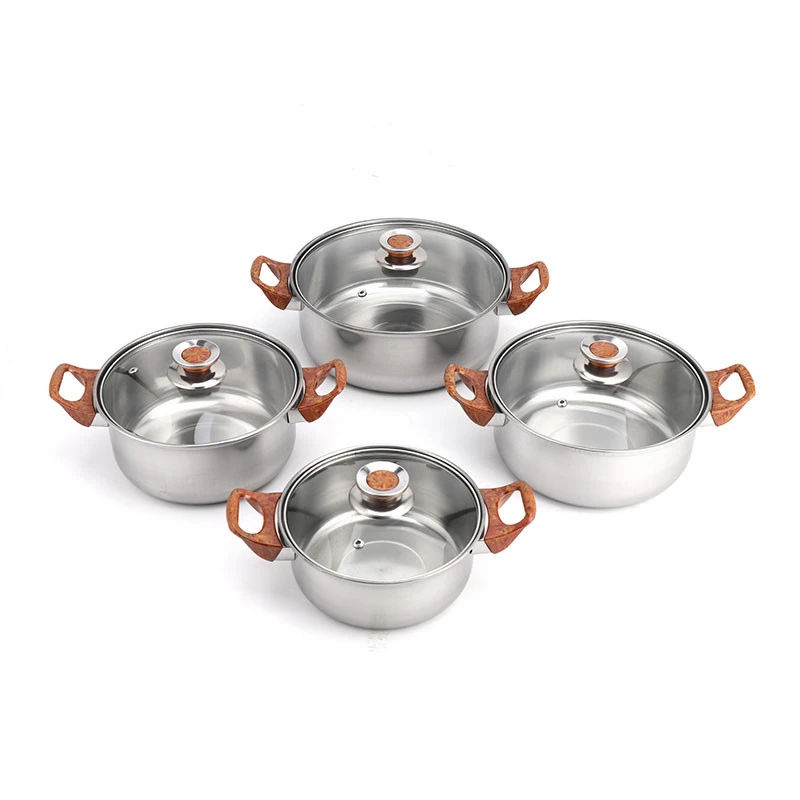 12 pcs Cookware Set Elegant Cookware Set Stainless Steel Indian Pot / Pan Set