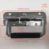 120mm long regular handle hardware mild steel with chrome Plating Flight case materials