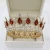 Import 12cm diameter baroque luxury princess party birthday wedding bridal crystal gold silver metal tiara crown from China