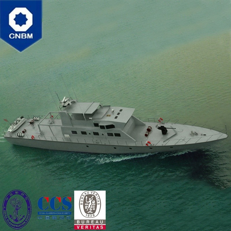 131ft 30.5 Knots Steel-aluminum Composite Offshore Military Ship Coast Guard Patrol Boat for Sale with Deutz Inboard Diesel