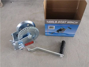 1400LBS Two Way Portable Manual Boat Hand Wire Rope Anchor Winch
