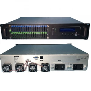 1550nm optical amplifier 16 port 22dbm with wdm FTTH GPON Solution CATV combined HFC Multiple Ports Fiber JDSU EDFA high power