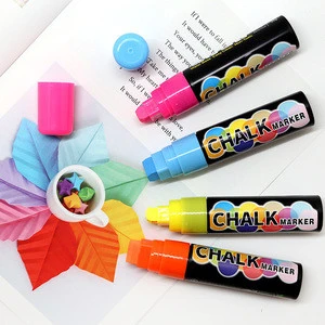 15mm custom logo color magnetic liquid chalk marker pen for flash led writing board