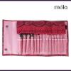 15pc Studio Pro makeup tool Brush Set Kit with Pink Crocodile Case