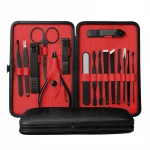 16 PCS Custom Logo Stainless Steel Nail Clipper Cutter Kit Nail Care Manicure Pedicure Set
