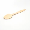 170mm wood disposable brich wooden fruit soup serving wooden spoon