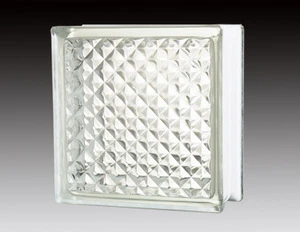 190x190x80mm Decorative Clear Glass Brick Blocks price