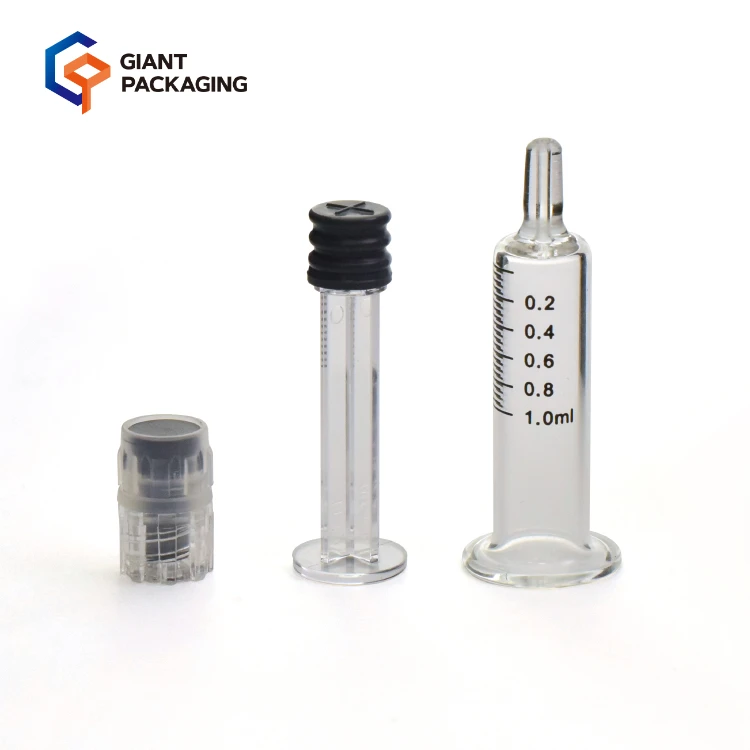 Buy 1ml 1cc Luer Lock Syringe Glass Cbd Oil Cartridges Prefilled ...