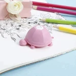 2-in-1 Cartoon Turtle Silicone Cell Phone Holder Stand Earphone Wrap Cable Headphone Cord Winder