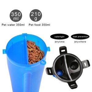 2 in 1 Dog Drinking Water Bottle with Bowl Plastic Dog Bowl Pet Dog Products
