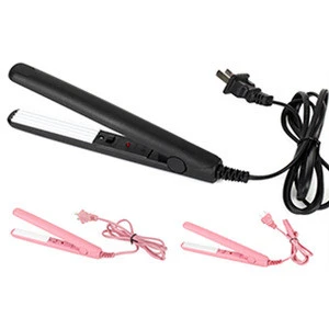 2 in 1 Portable Hair Straightener Curling Hot Ceramic Iron Curler Wave Wand