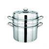 2-layer steam pot/double boiler/stainless steel food steamer