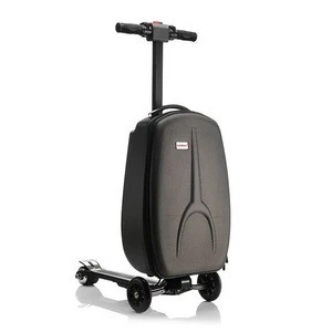 20 inch  electronic luggage case scooter for business and traveling 6.8kg weight,support run 12km and max speed 20km per hour