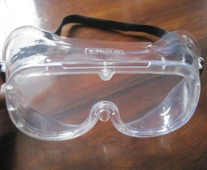 2016 ebola visor 1.3mm PVC safety goggles clear lens surgical safety goggles clear lens medical safety goggles supplier in China