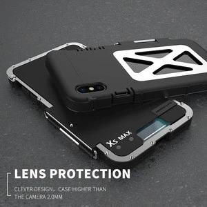 2018  Armor King Iron Man Steel Flip  Case For Iphone XS hybrid case