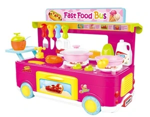 2018 Cooking Games Kids Toy Kitchen Play Set Toys For Girls