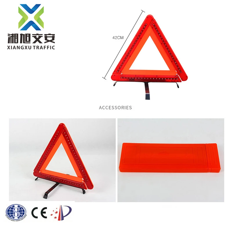 2018 LED Reflective Traffic Emergency Car Triangle Warning Sign