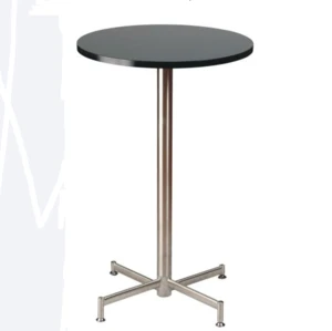 2018 Simple Style Black Wooden Top Round Bar Table