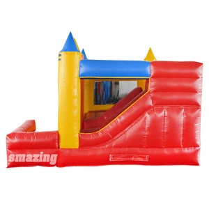 2019 colorful  bouncer castle  inflatable combo slide