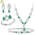 Import 2019 new arrivals bridal wedding cubic zirconia jewelry set from China